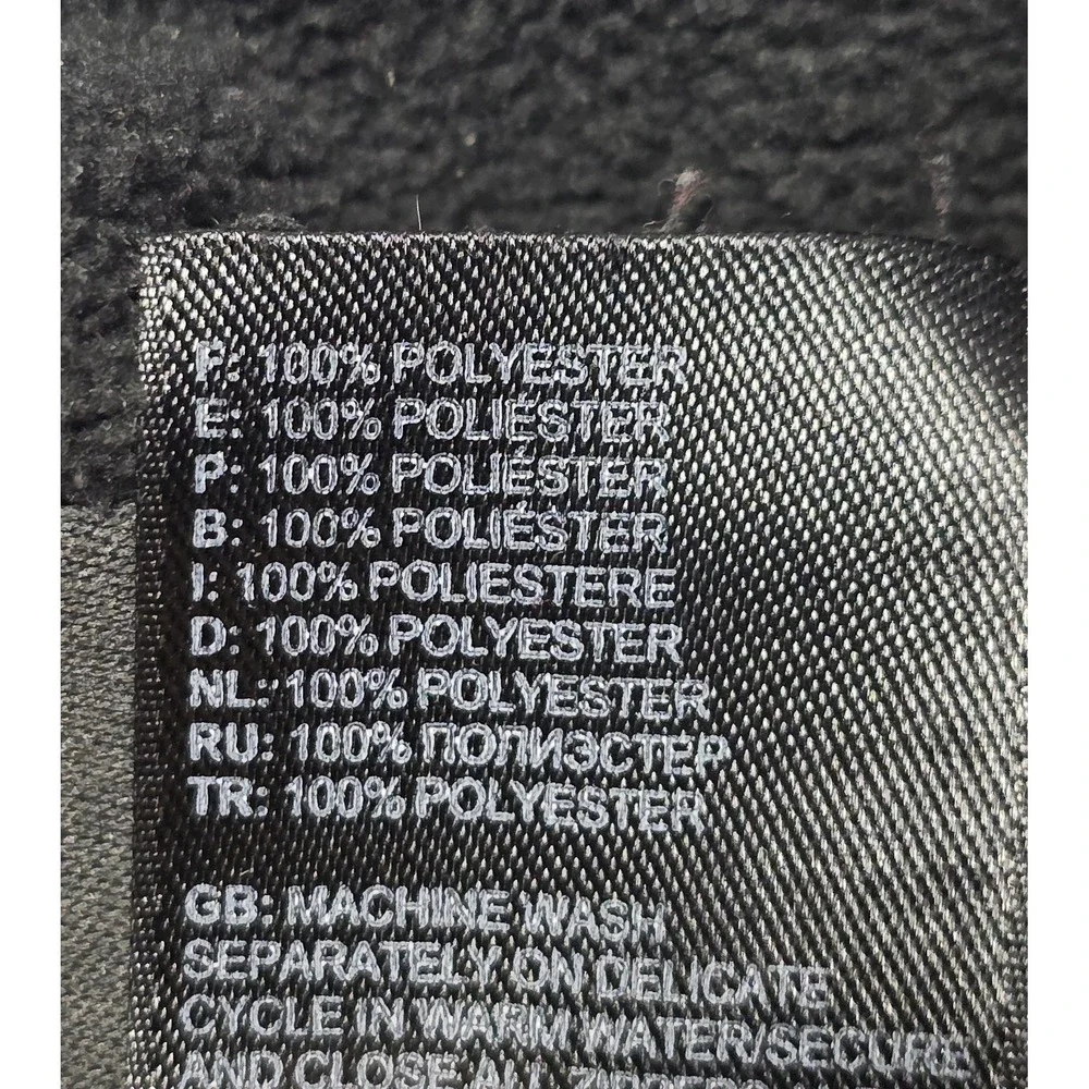 The‎ North Face Mens Size M Black 1/4 Zip Fleece Pullover